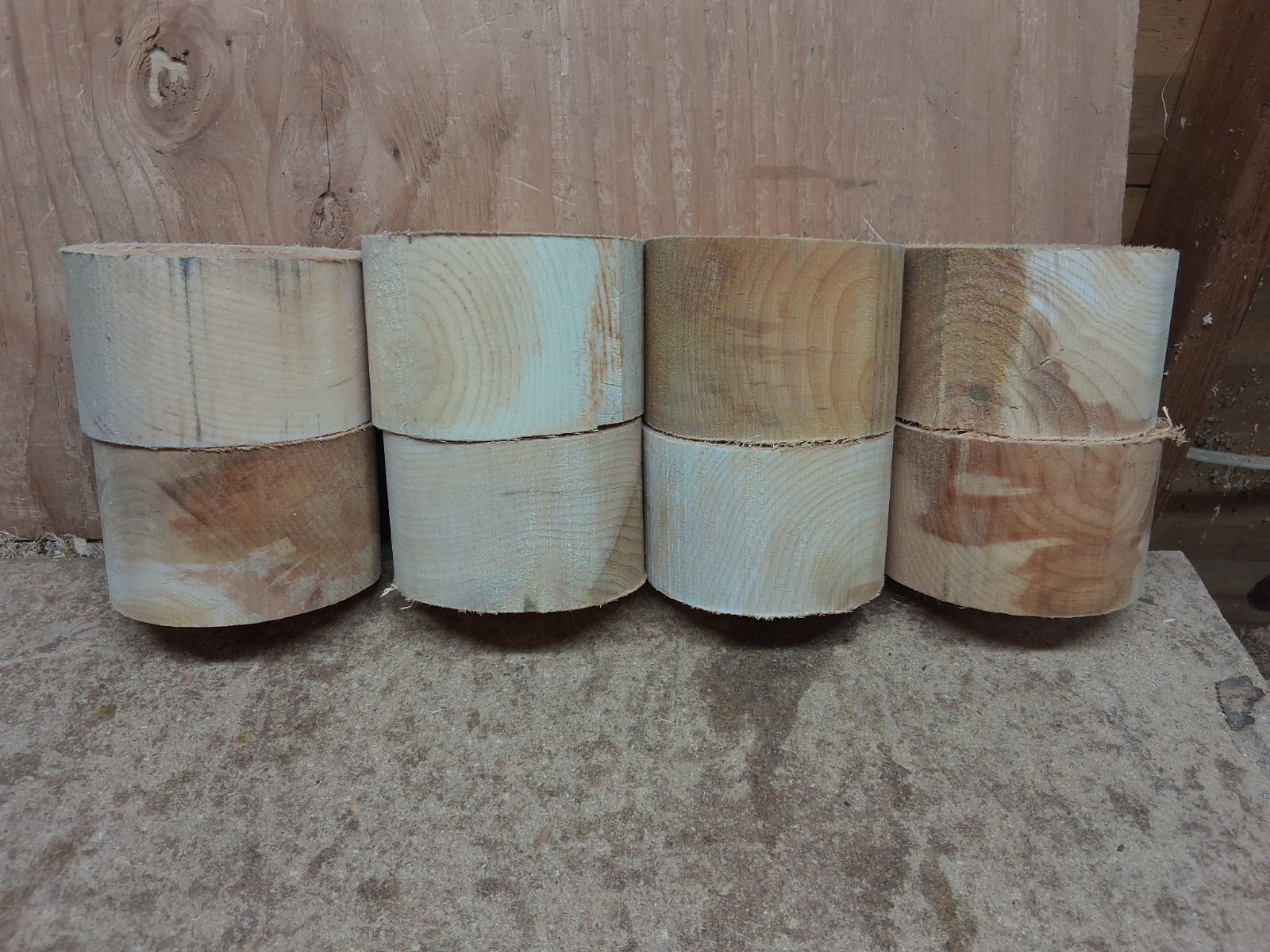 Spalted Red Alder Wood Turning Bowl Blanks 8pc