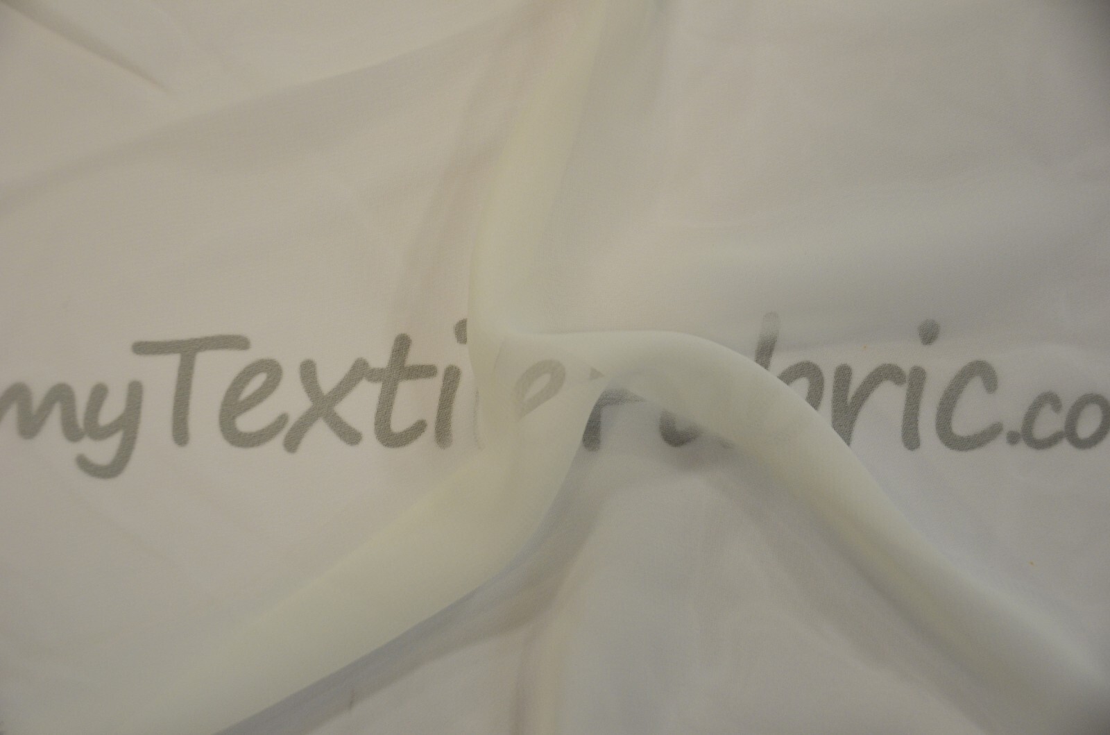 White & Ivory IFR Sheer Chiffon Fabric | 58″ Wide x 70 Yard Bolt | UPS Ground |