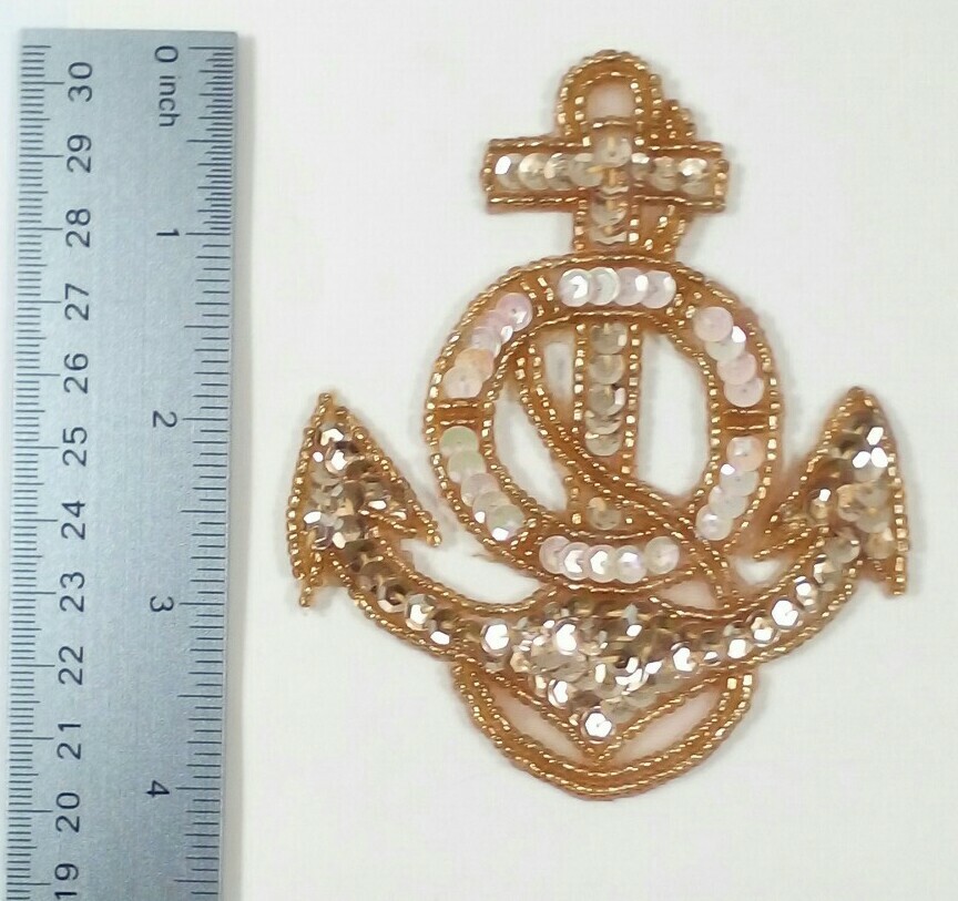 Karla Jordan Kollections ANCHOR Sequin Applique removable adhesive VTG 1990s