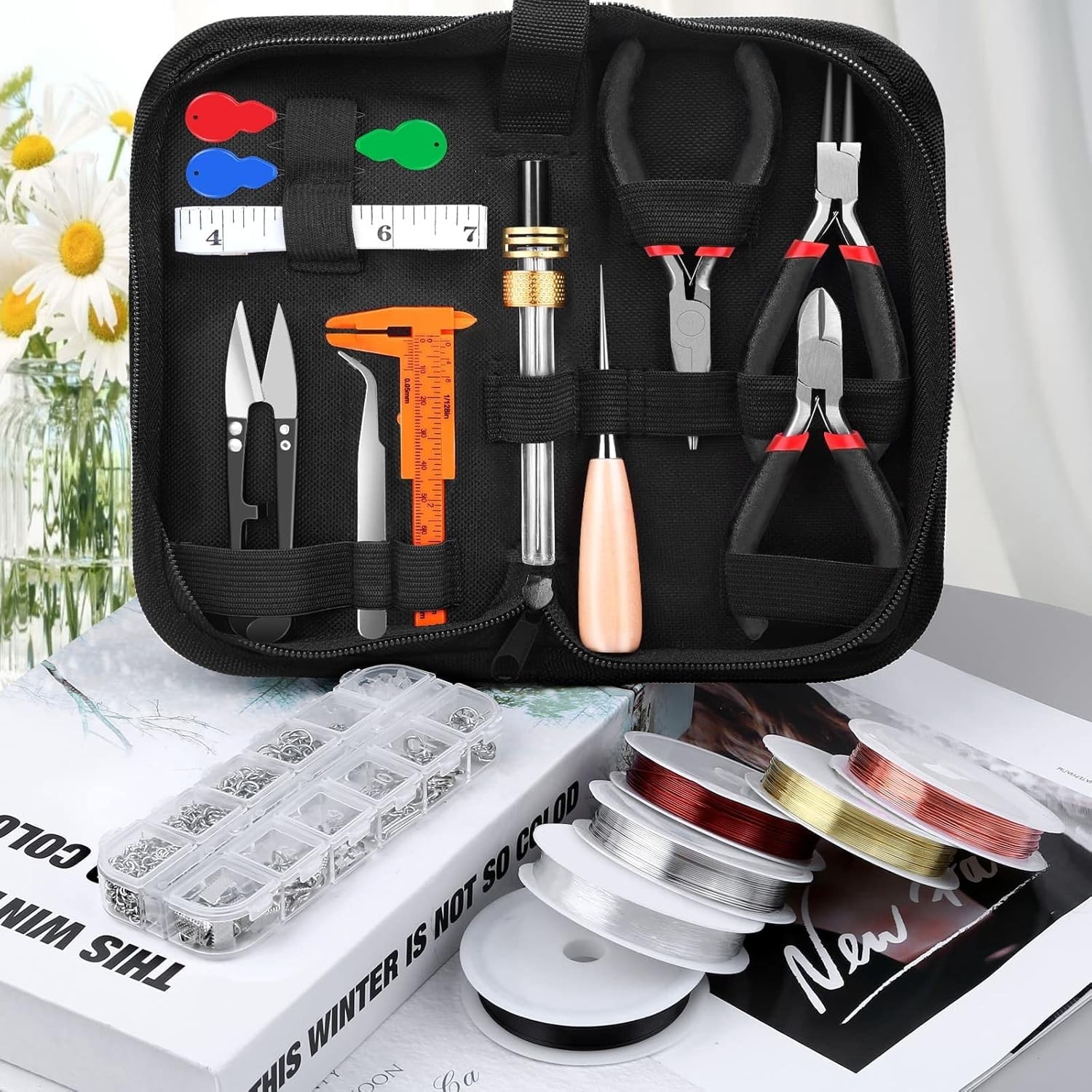 Jewelry Making Kit with Tools & Wire