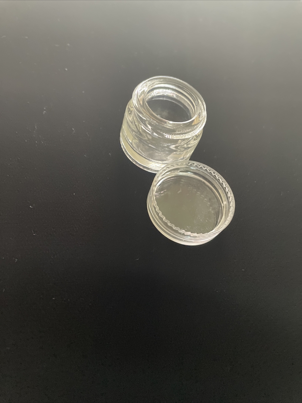 10 x 5ML GLASS CONCENTRATE SCREW TOP CONTAINERS CLEAR