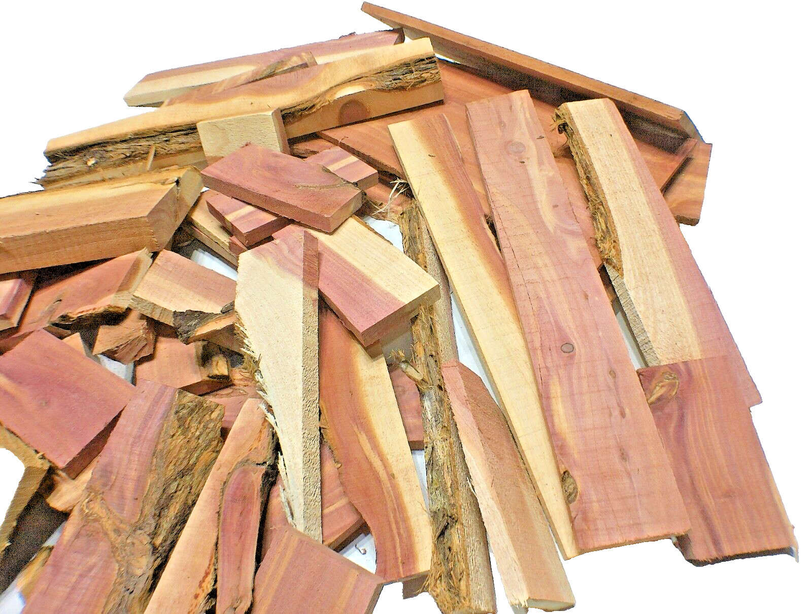 Aromatic Red Cedar Wood Milled Kiln Dried 10LBS Craft Project Pieces SHIPs FREE!