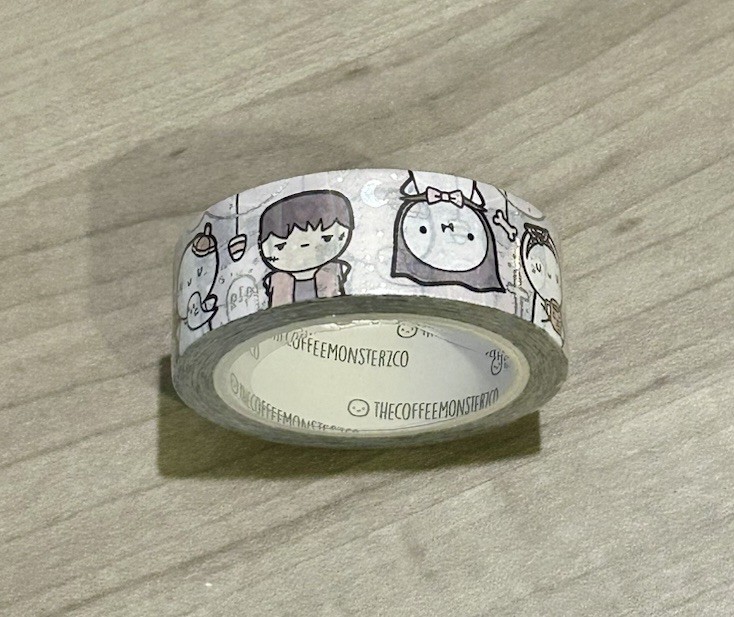 New TCMC Cozy Halloween 1.0 Silver Foil Washi Tape 15 mm The Coffee Monsterz Co.