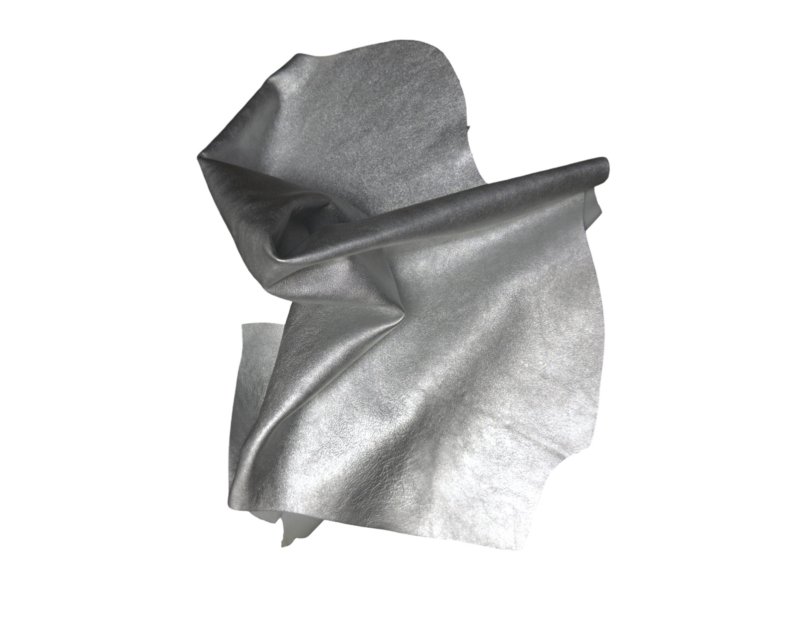 BEST Quality Hides Lambskin Soft Leather Hide skin skins Metallic Silver 6sqft