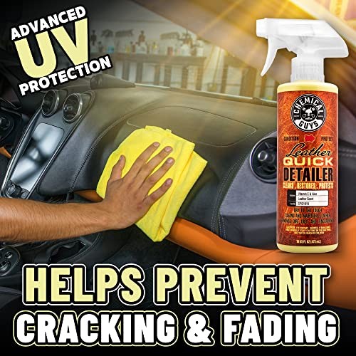 Leather Quick Detailer – Interior Cleaner and Conditioner 16 Fl Oz (Pack of 1)