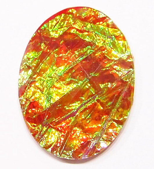 7 Colors 40x30mm Vertical or Horizontal Acrylic Faceted Faux Opal Cameos, Cabs