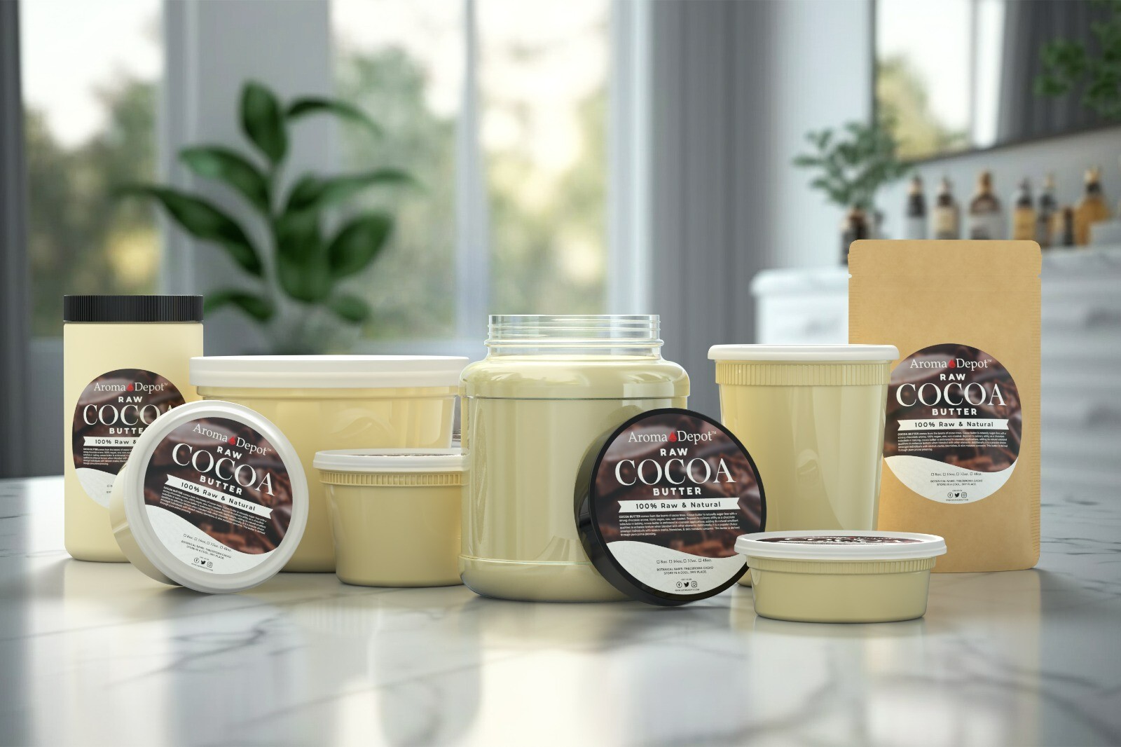 Cocoa Butter 8 oz. Raw 100% Pure Natural FOOD-GRADE Prime Pressed Cacao Butter