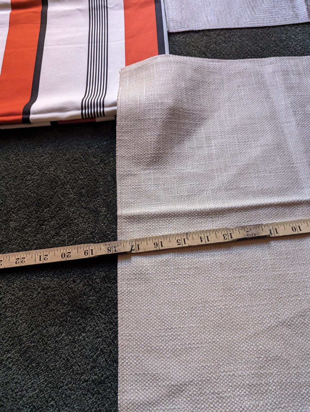 Dedar Fabric Sample Lot Of 8 Red Striped Neutral Varies Abstract DiY Upcycle