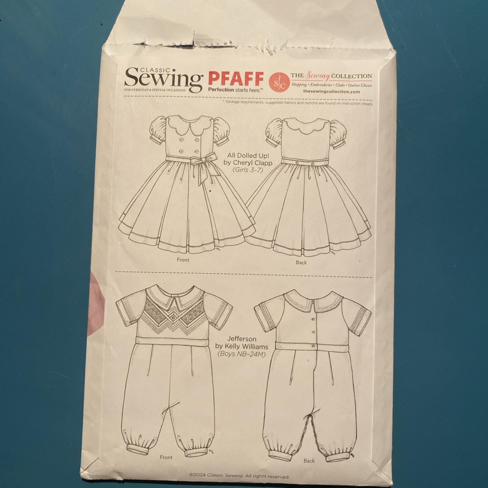 Classic Sewing Magazine Spring 2024 Pattern Insert Jefferson All Dolled Up Uncut