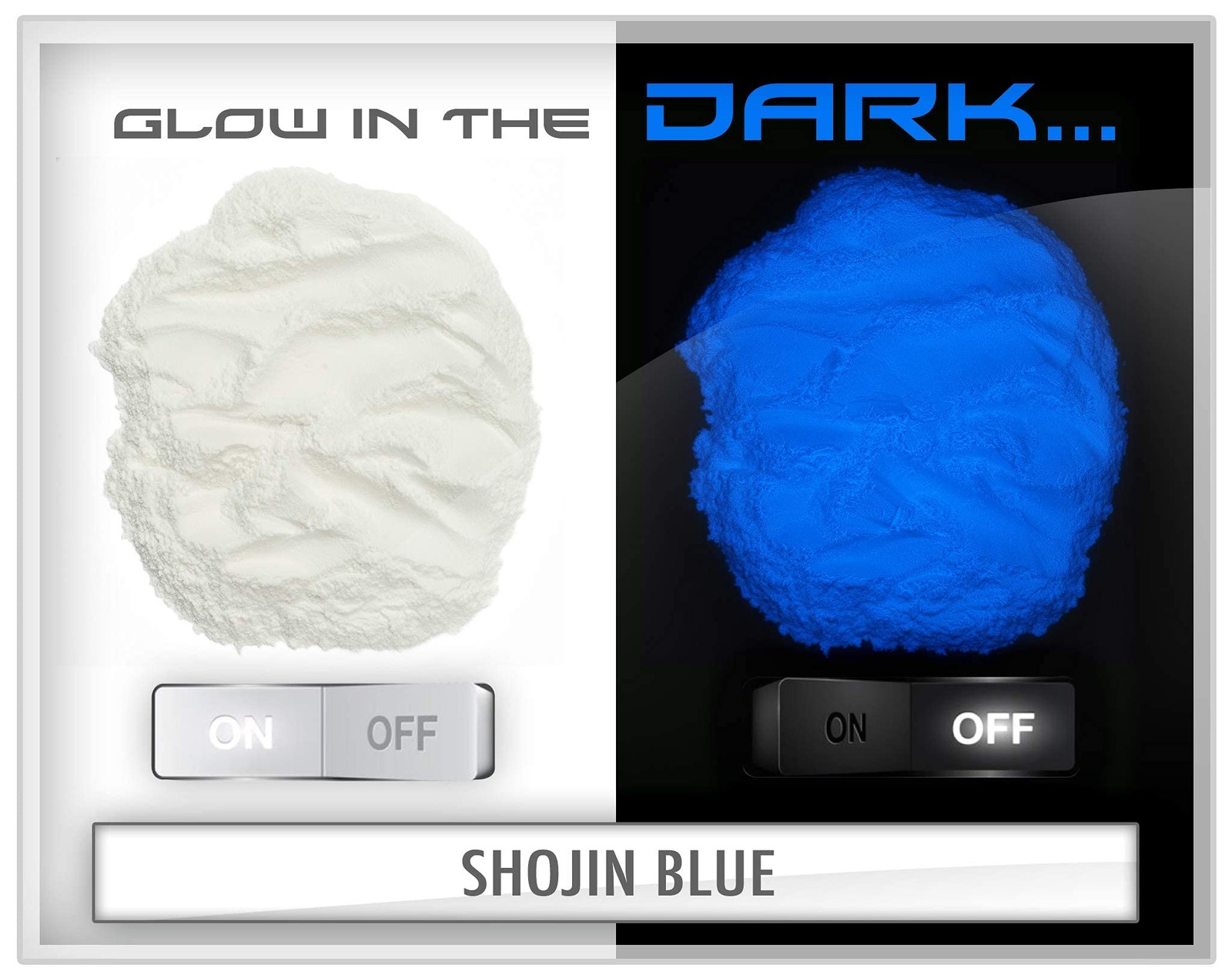 Pigments Premium Glow in The Dark Mica Powder – Shojin Blue (25gr) – for Epox…
