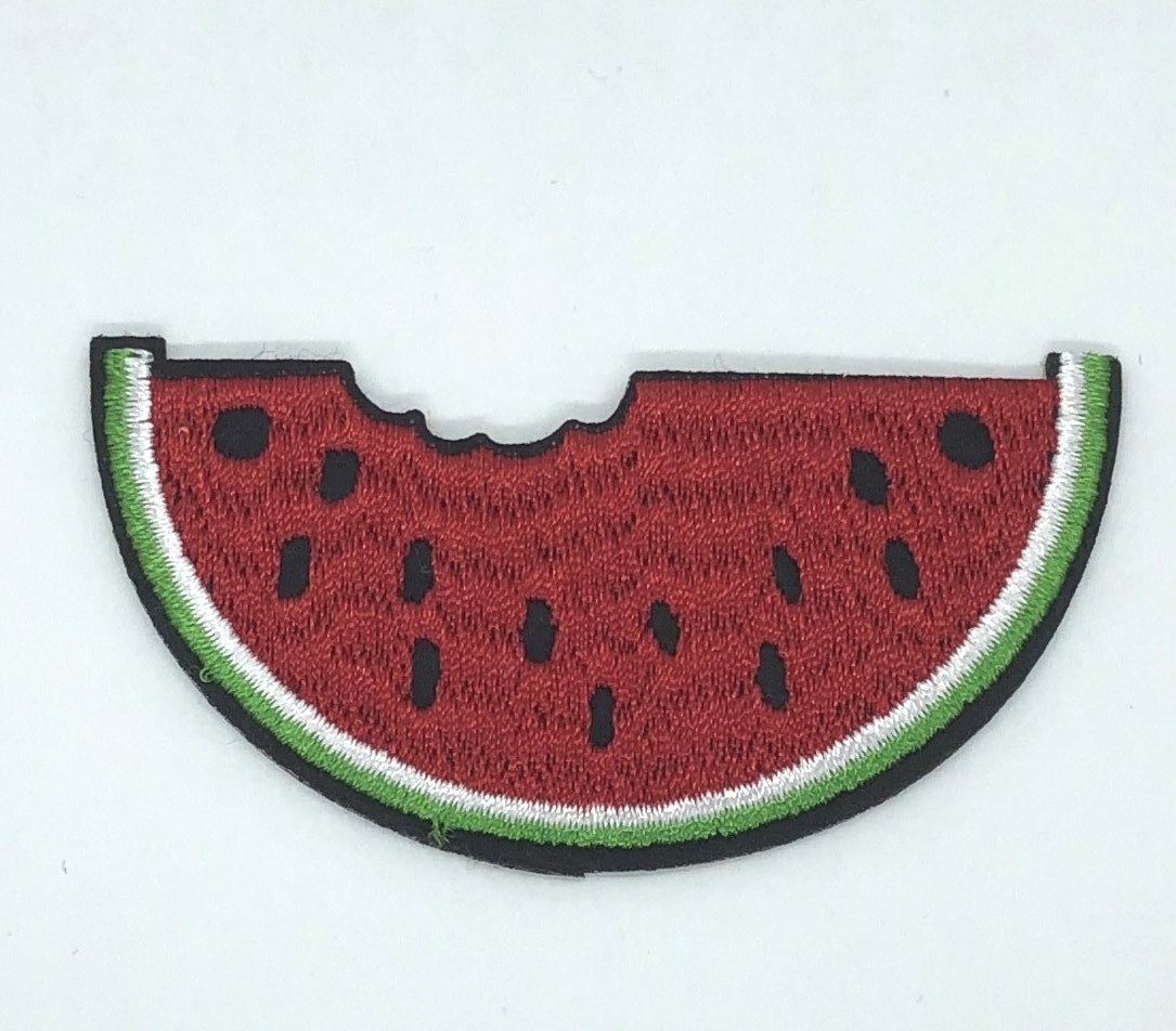 Watermelon Patch – Food, Fruit, Melon, Badge 2.75×1.5″ (Iron on)