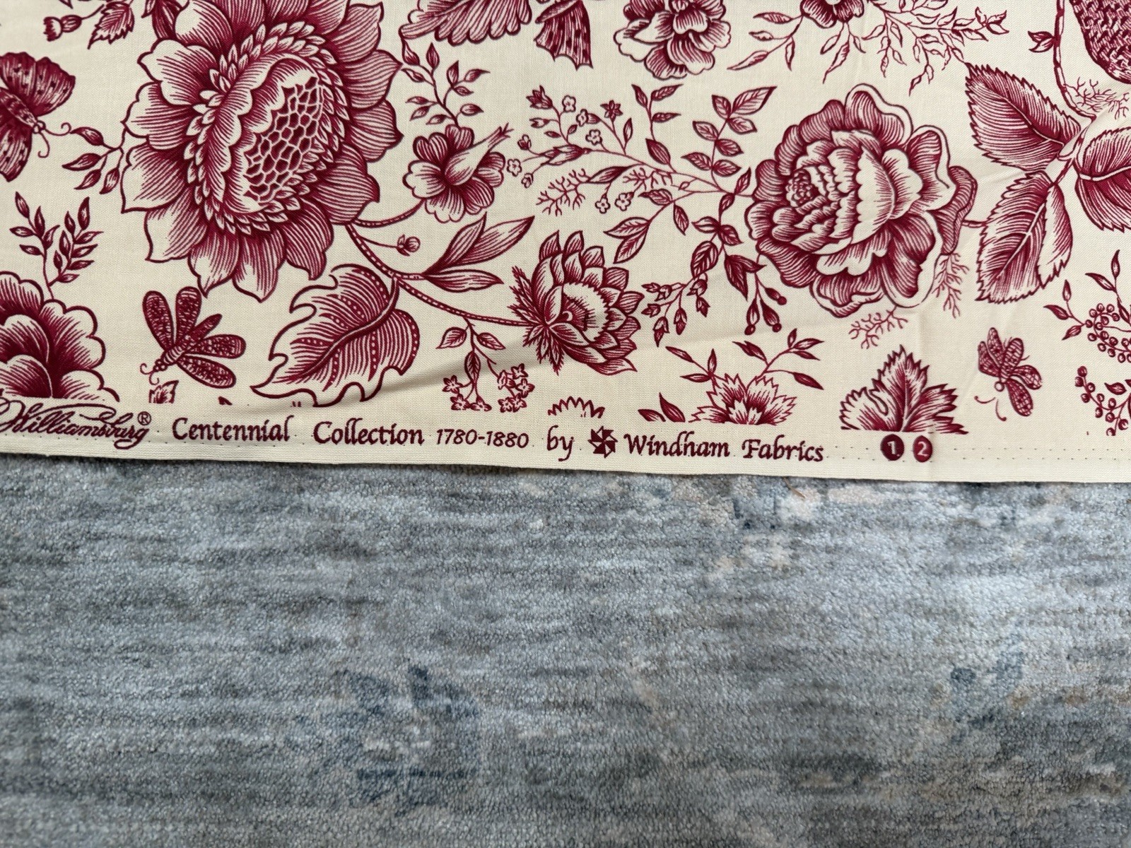 Williamsburg centennial Collection fabric by the yard Windham Fabrics 3.4 Yards