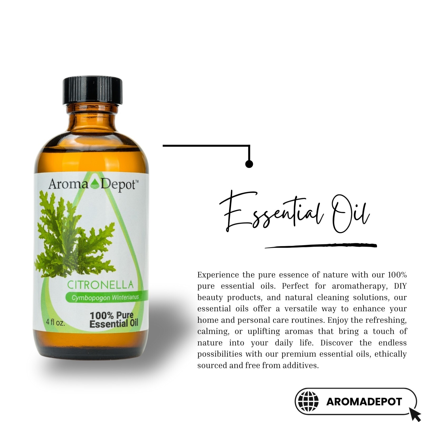 Citronella Essential Oil Therapeutic Grade 100% Pure Natural Aceite Esencial