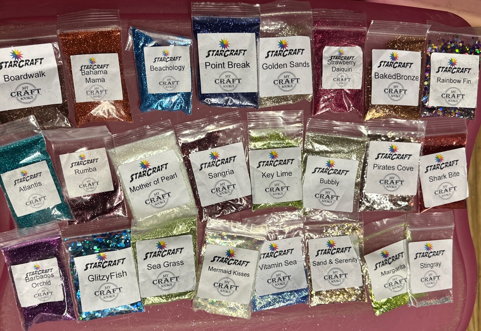 Huge Lot Of Quality StarCraft Glitter For Crafts Projects comes with container