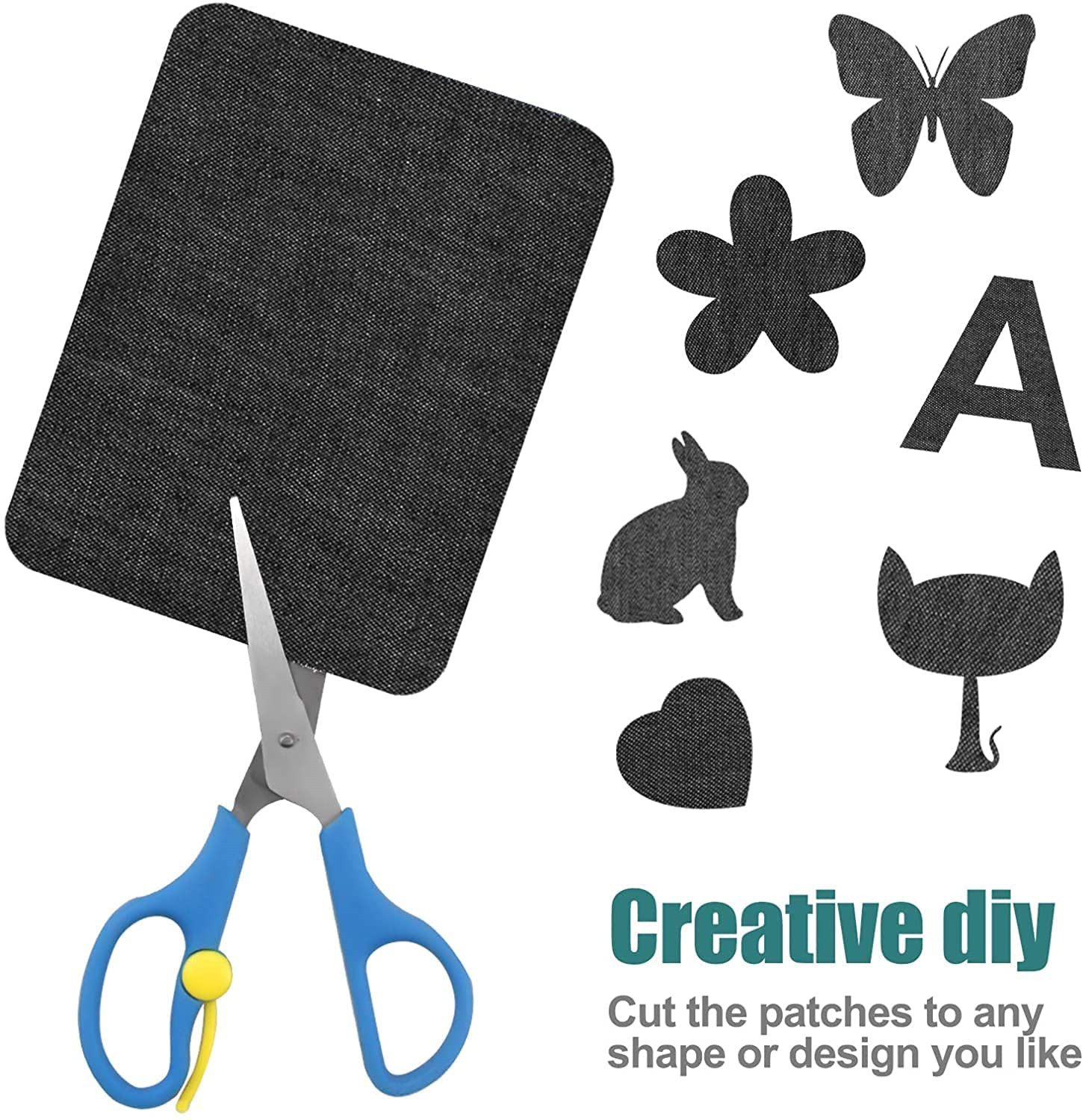 Iron on Patches for Clothing Repair 20PCS Jeans Denim Patches Kit 3″ by 4-1/4″