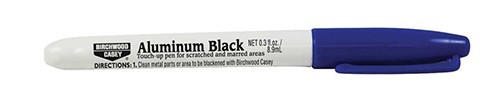 Birchwood Casey Touch Up Pen Felt Tip Fast Acting Restores Aluminum Black 15121