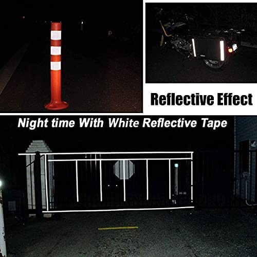 Reflective Tape, High Viscosity Safety Reflective Tape 2 Inch x 65 Feet White