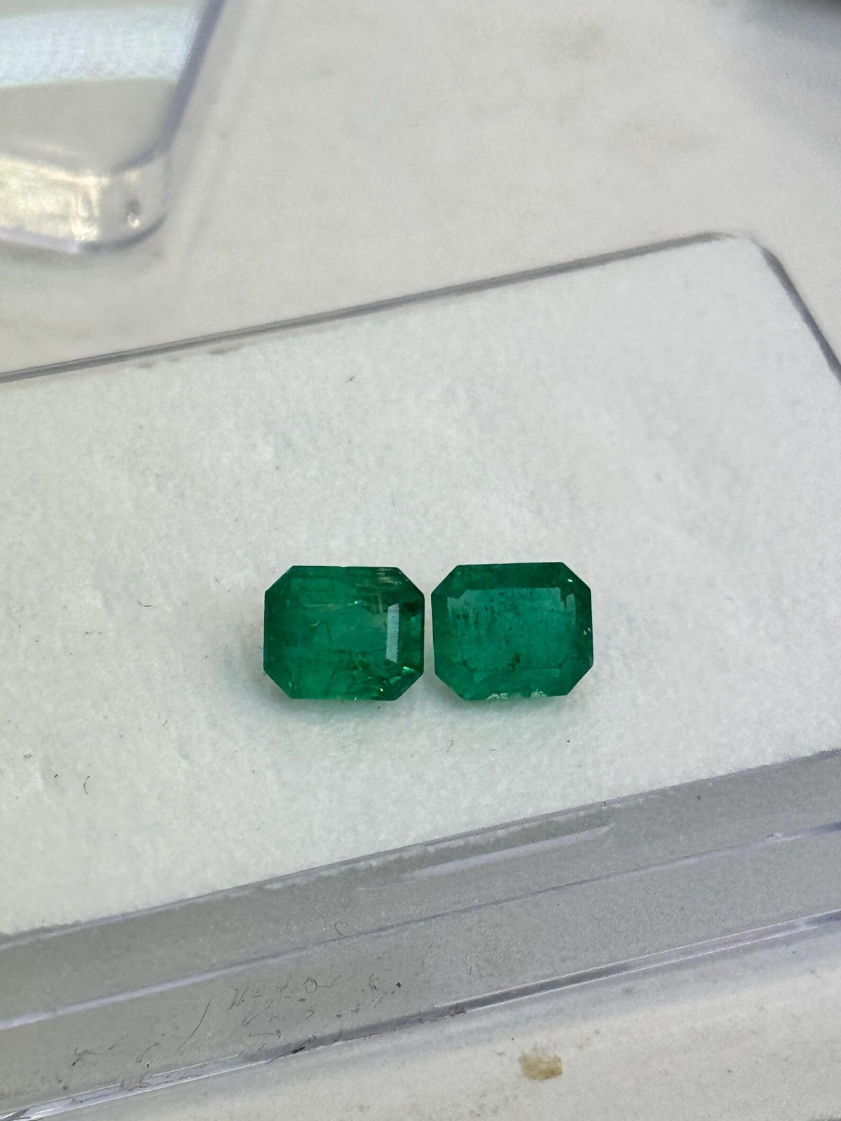 7×5 MM Natural Zambia Emerald 2.20 Carat Octagon Cut Loose Gemstone For Jewelry