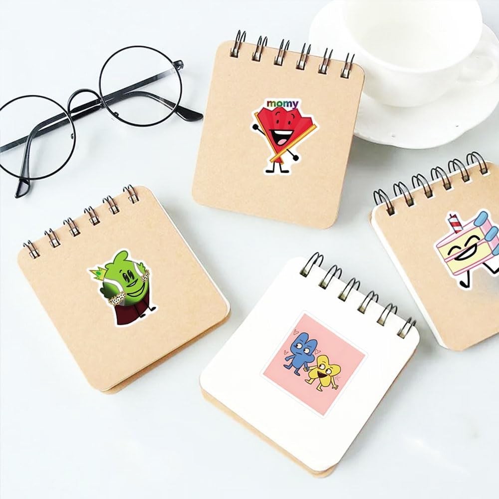 125Pcs Bfdi Stickers Pack, Aesthetic Vinyl Waterproof Sticker Decals Colorful