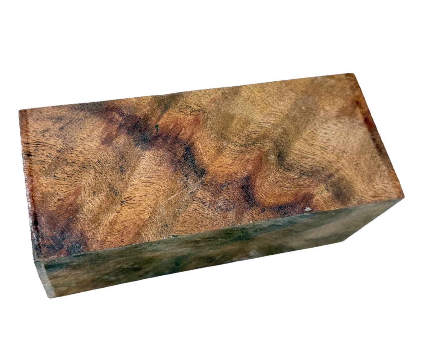 Camphor burl wood turning blank 2-3/8″ x 2-3/8″ x 5-5/8″ (c61) Dried