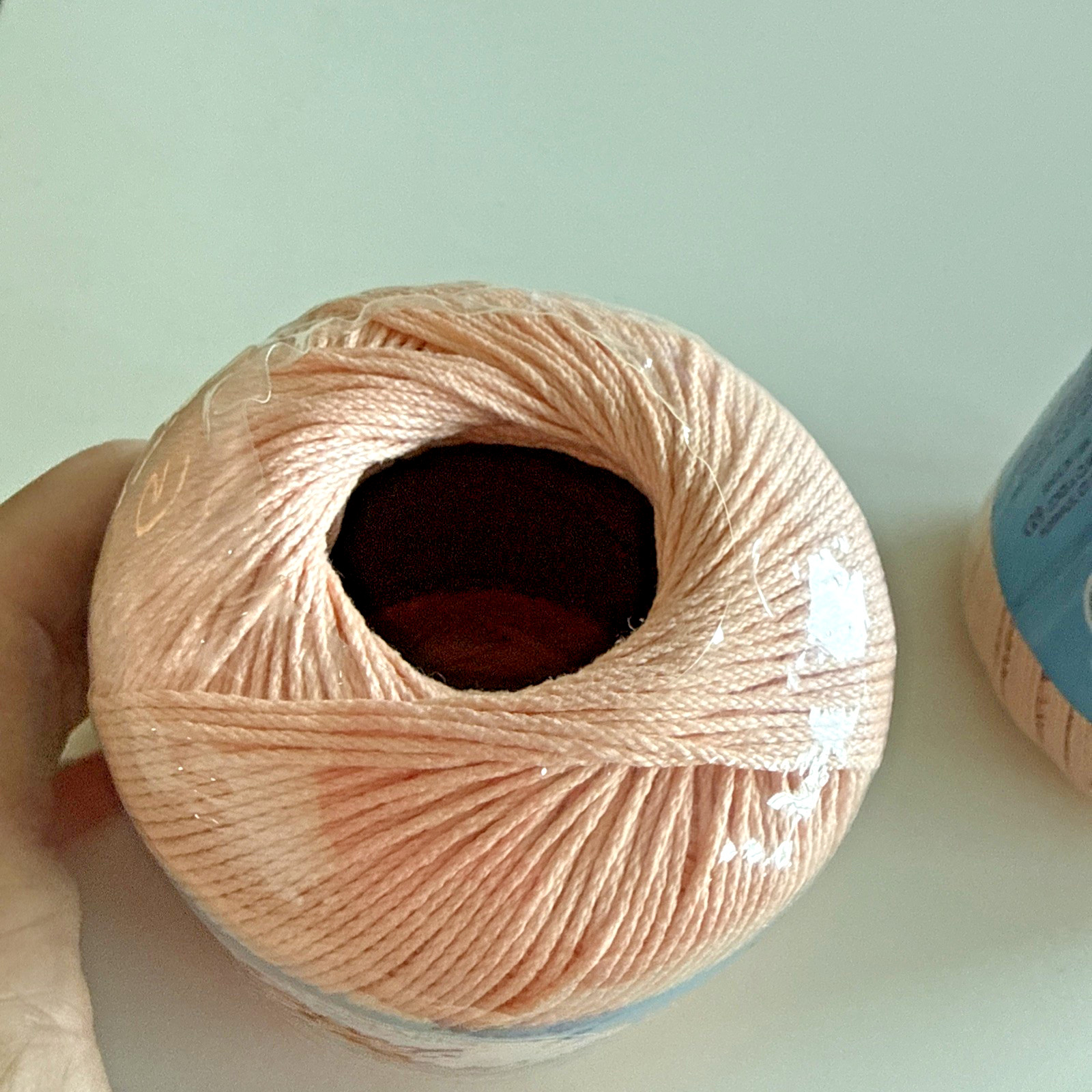 Coats & Clark Speed-Cro-Sheen Two 100yd Rolls C-44 Peach 161 100% Cotton