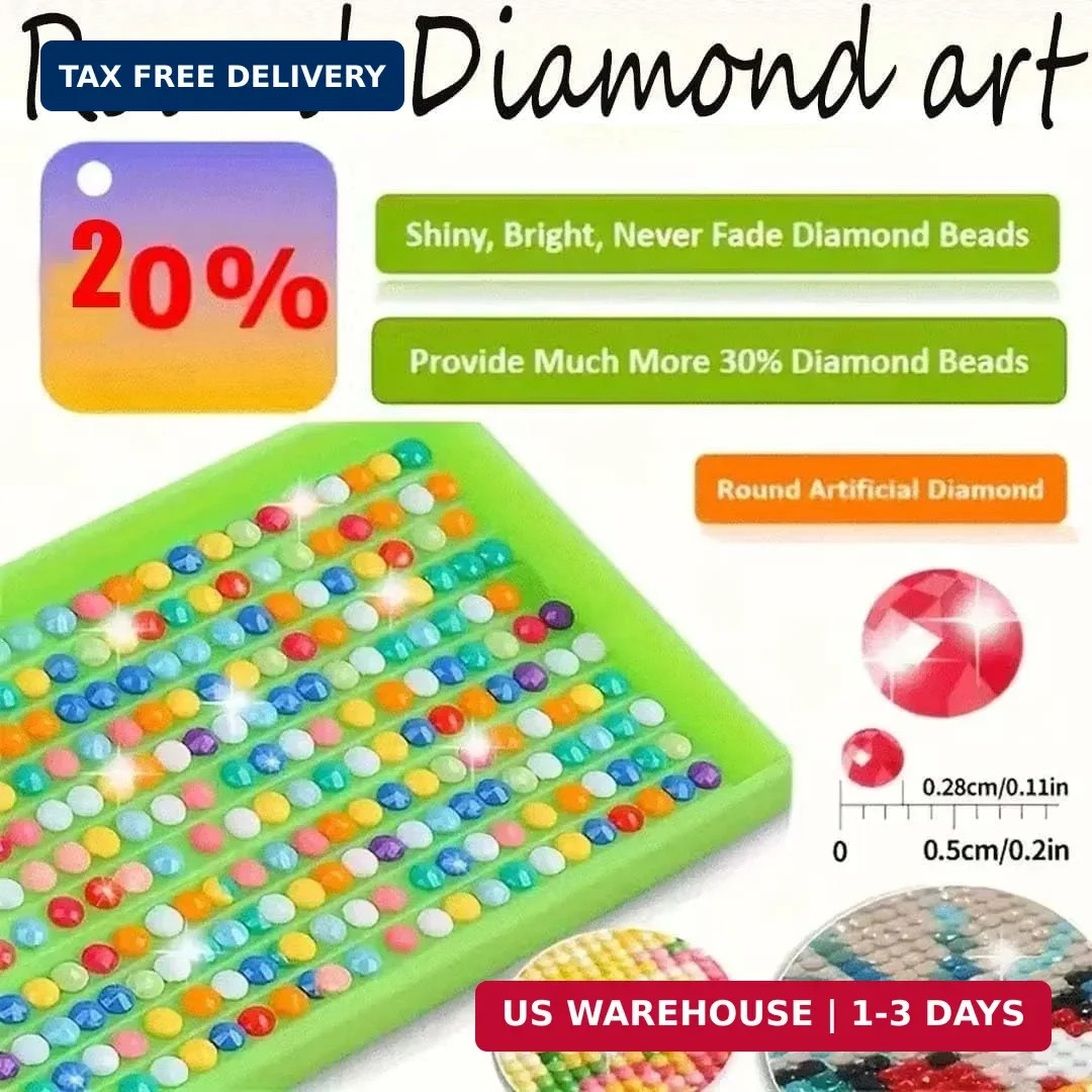Tiger Diamond Art Kits for Adults, 5D Diamond Painting for Adult Beginners, DIY