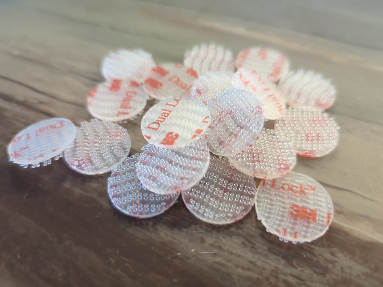 3M Clear DUAL LOCK Self Adhesive DOTS Circle Pads ~STICKY HOOK 3/4″ 20 Pieces