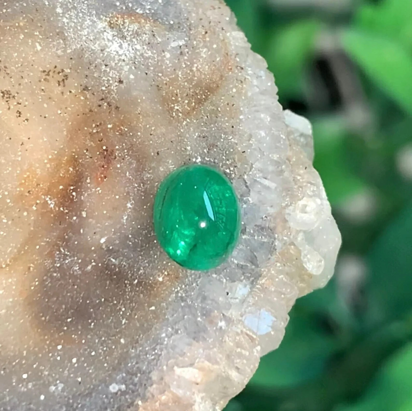 7×5 MM Natural Zambia Emerald Oval Cabochon 0.70 Cts Loose Gemstone For Jewelry