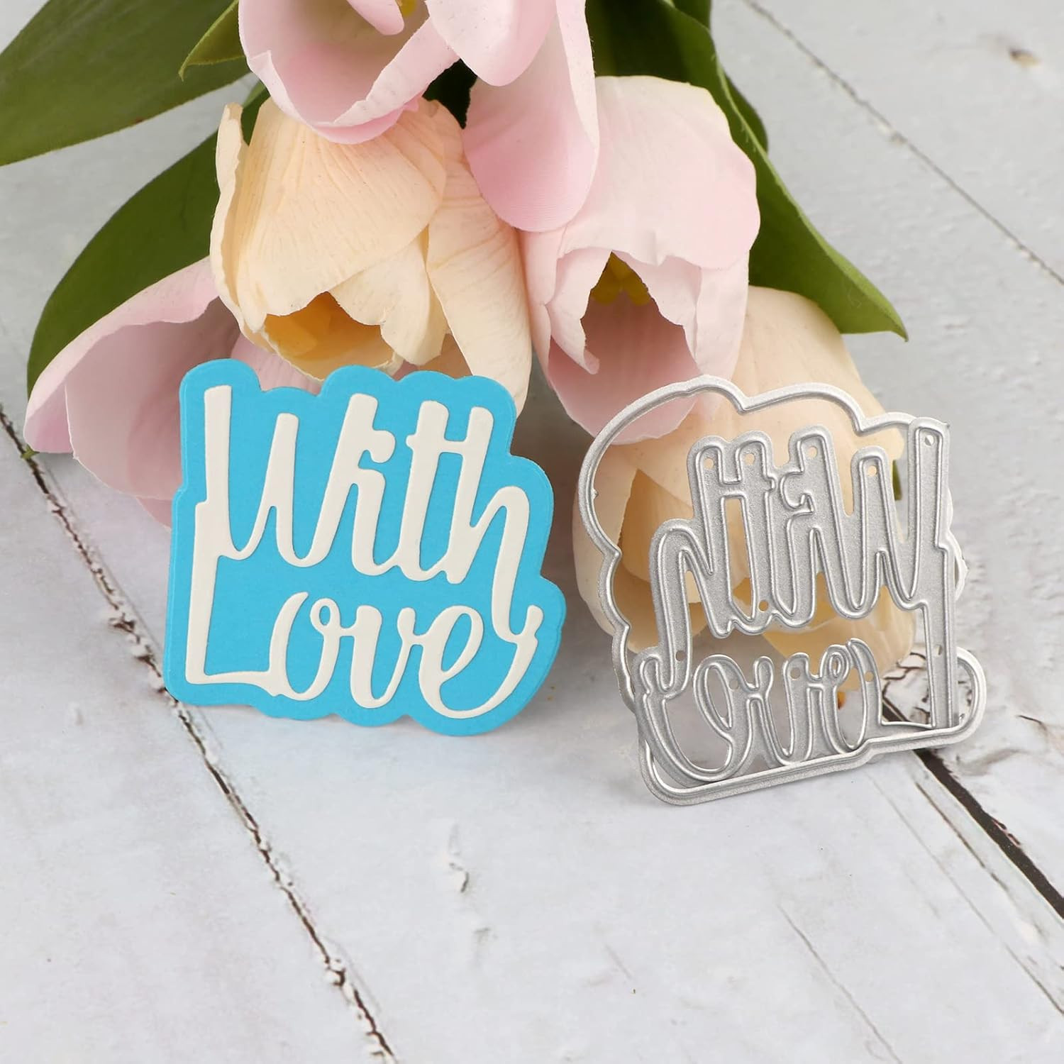 Metal Cutting Dies Word Phrase Card Frame Carbon Steel Die Cut Stencil Craft