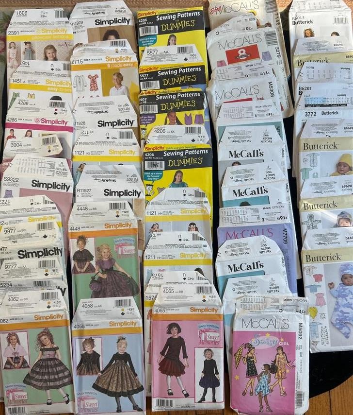 41 Children Girls A Few Are Unisex ALL UNCUT Various Sizes Beautiful Dresses Lot