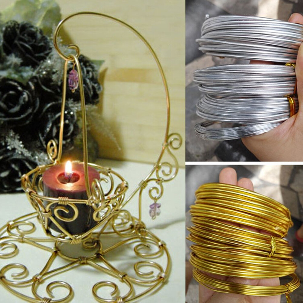 5 Metre x Aluminium WIRE for Craft & Jewellery Making Florist Floral 0.8/1/1.5MM