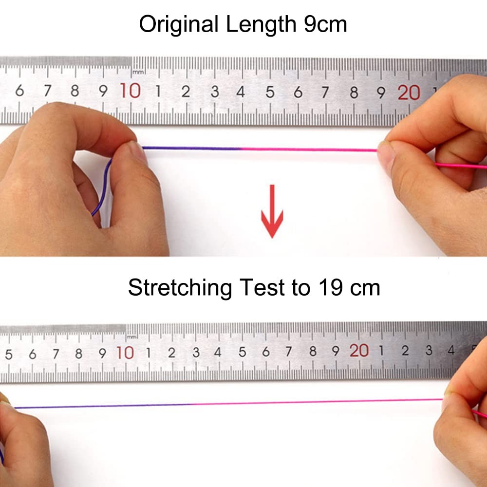 1mm Stretchy Elastic String Rainbow Jewelry Making Cord 1mm Elastic Bead Cord