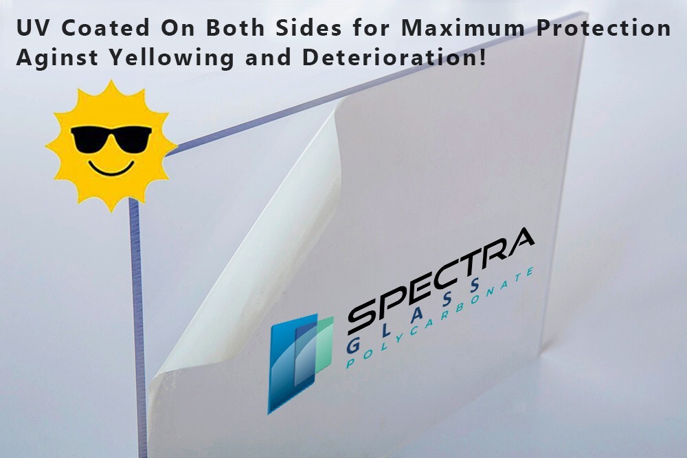 Spectra Glass Clear Polycarbonate. Select Your Size and Thickness! Nominal Cut.