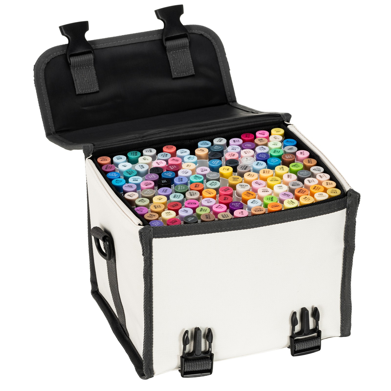 Ohuhu 120 Unique Colors Brush-and-Fine Dual Tips Alcohol-Based Markers+1 Blender