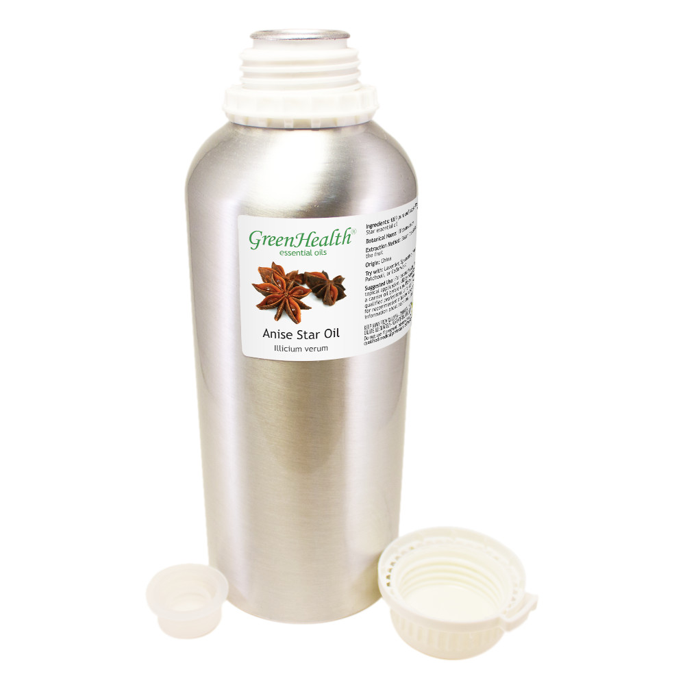 Bulk 32 fl oz Anise Star Essential Oil (100% Pure & Natural) in Aluminum Bottle