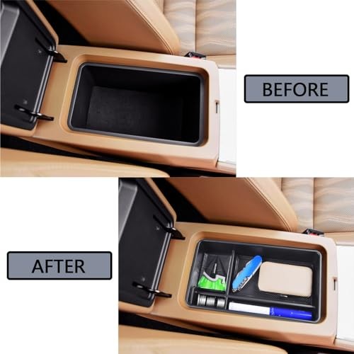 Altima Center Console Organizer Compatible with 2019-2023 2024 2025 Black Trim