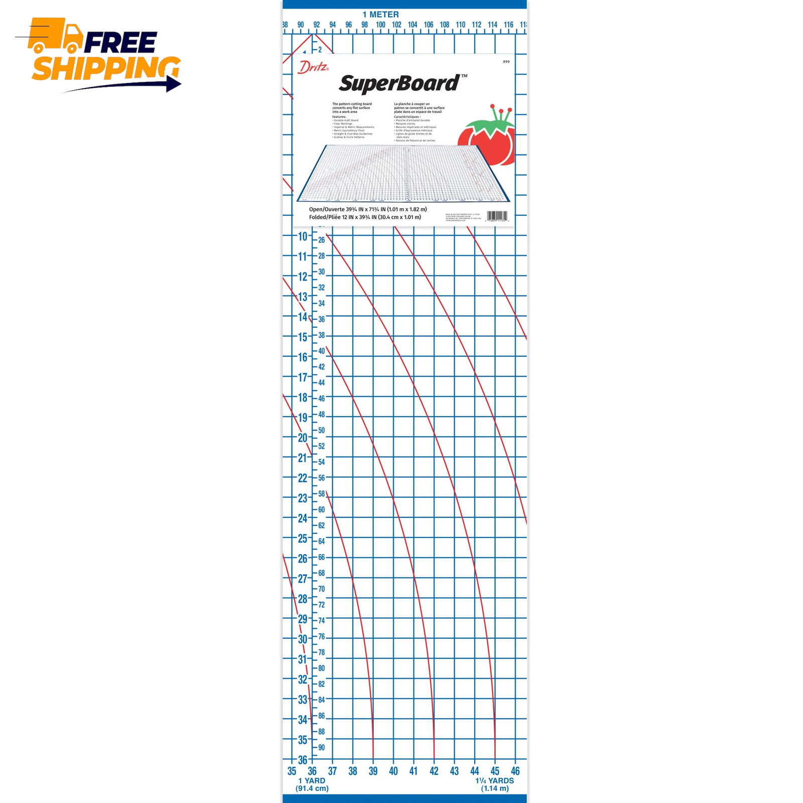 Foldable Superboard, Laminated Cutting Surface