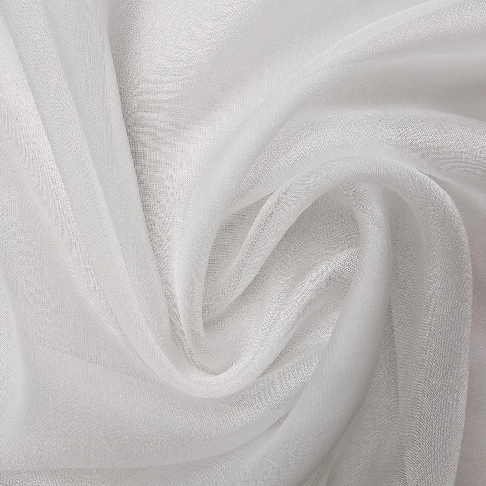 55” Wide Plain Mulberry Pure Silk Chiffon Fabric By the Yard Flowy Wedding Silk
