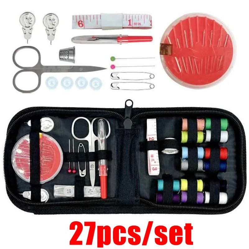 1pc Portable Sewing Kit 127pcs/Set Thread Box Hand Stitching Sewing Tools