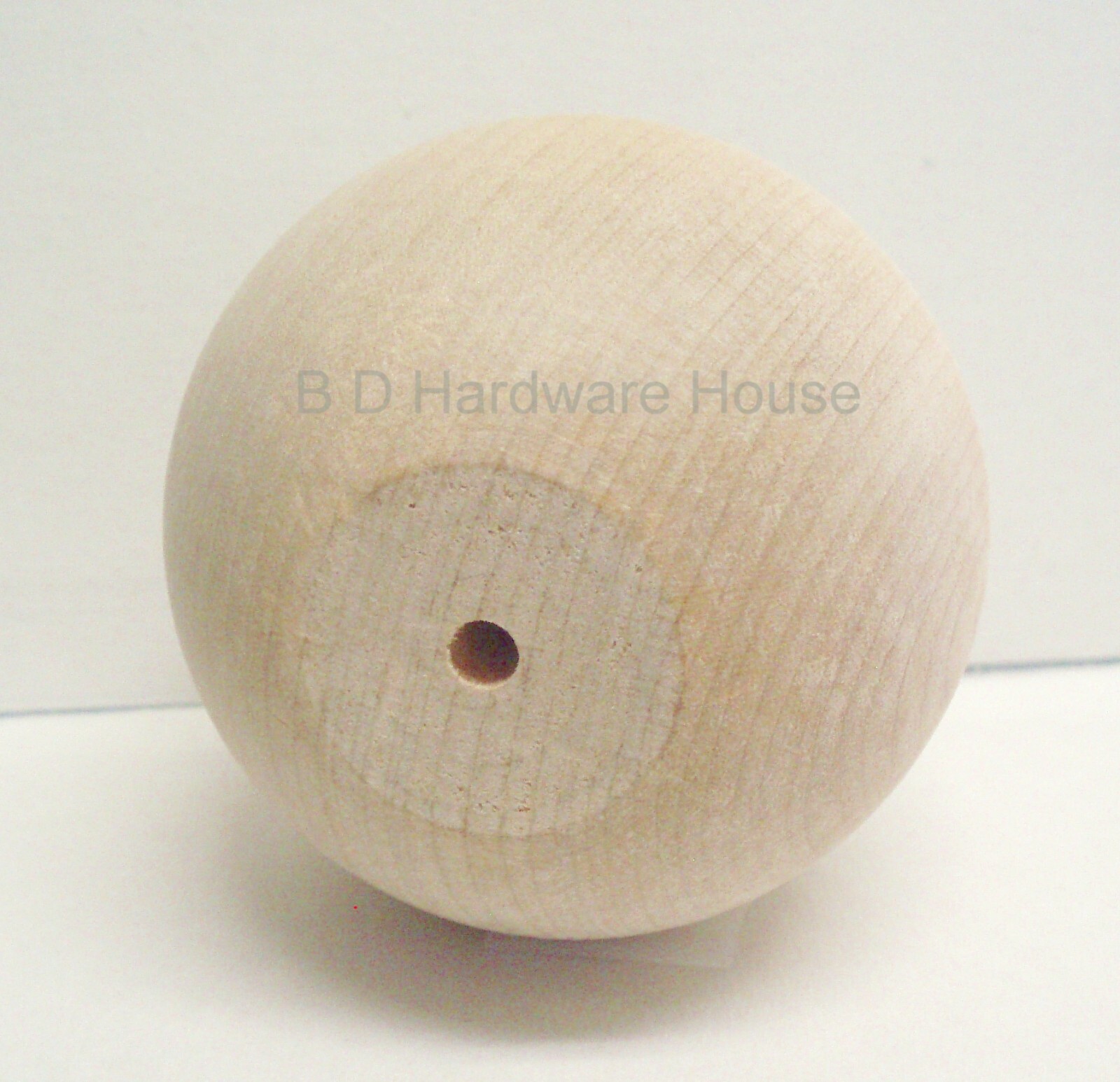 2 Pack – 2 1/2″ Round Wood Ball Knob, Doll Head, Crafting, Furniture Knobs, Legs