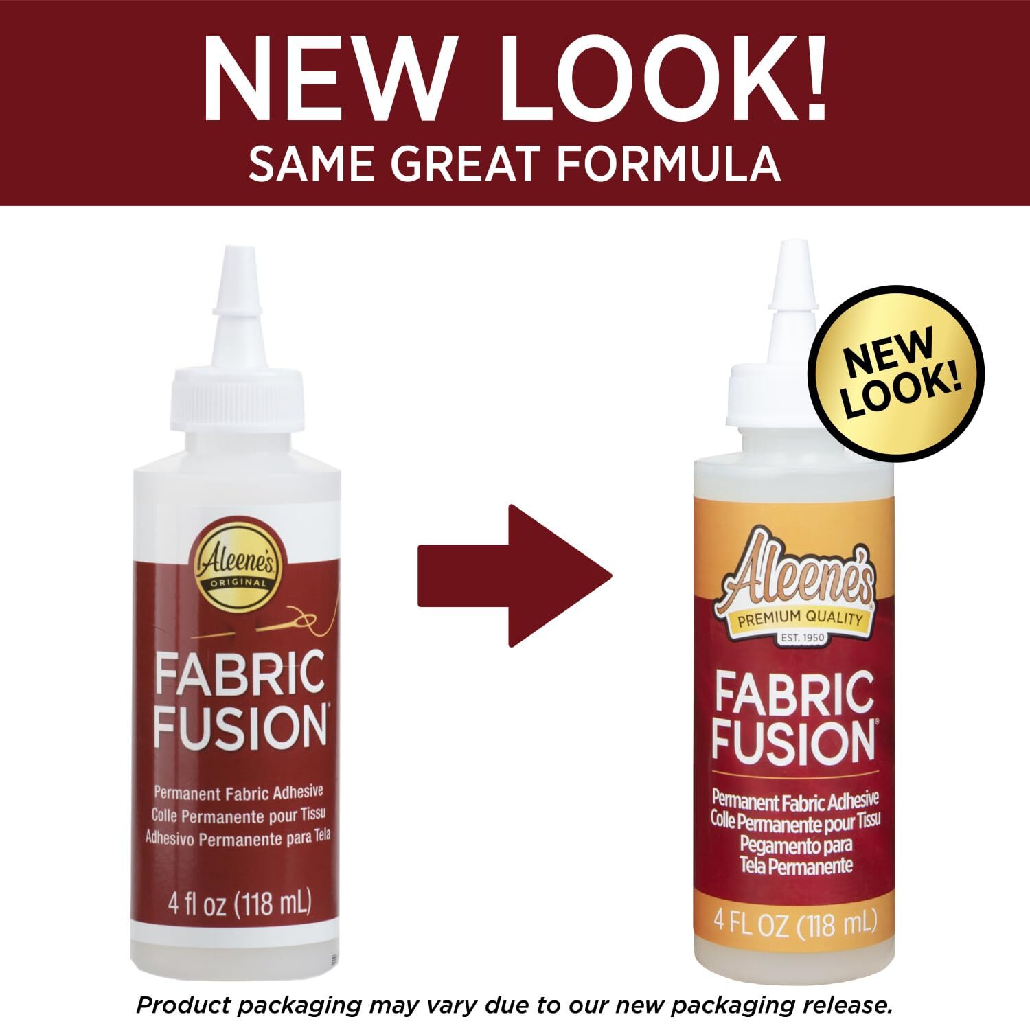 Aleene’S 23473 Fabric Fusion Permanent Fabric Adhesive ,Clear,4Oz