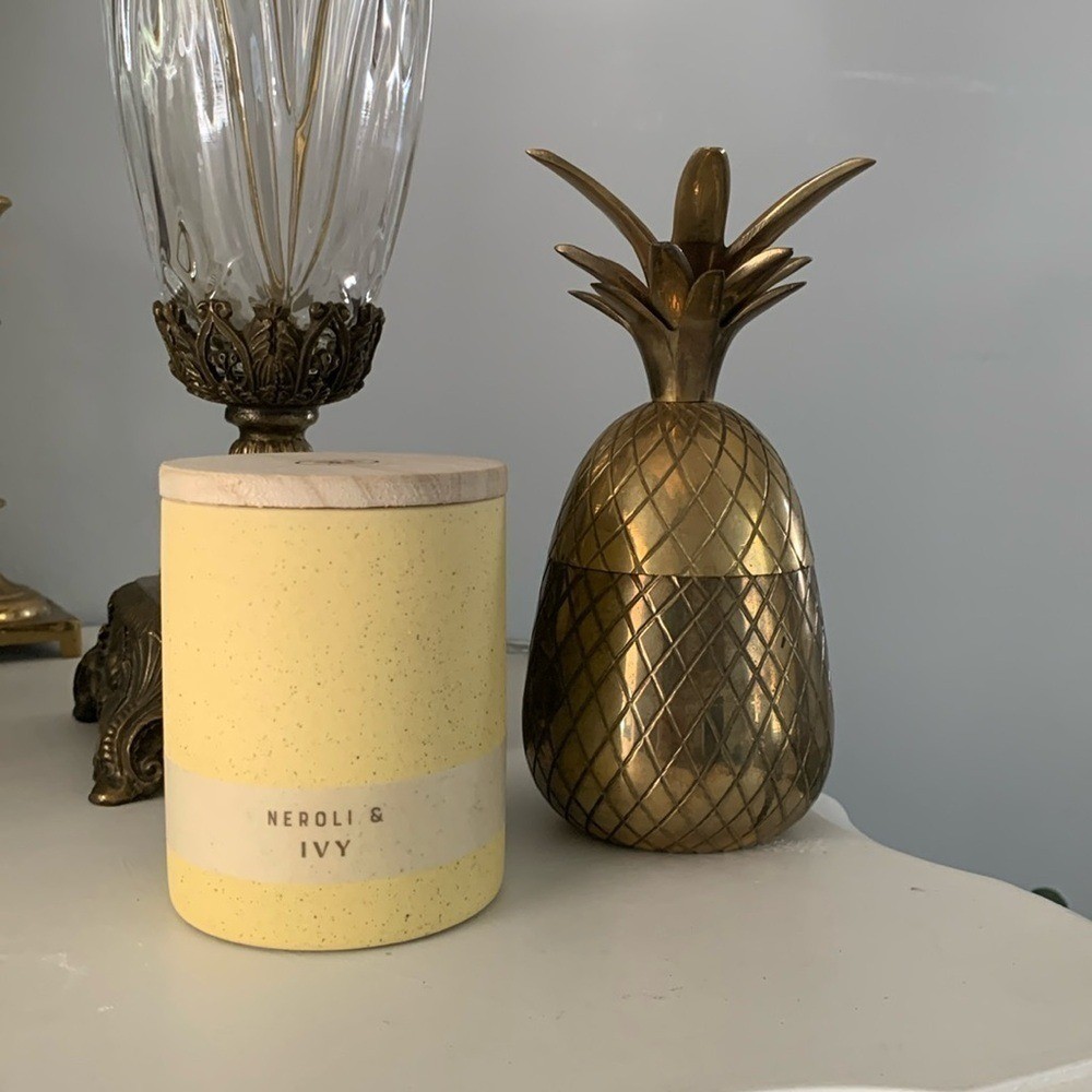 Matte Textured 6.4oz Ceramic Candle with Wooden Wick Neroli and Ivy – Threshold™