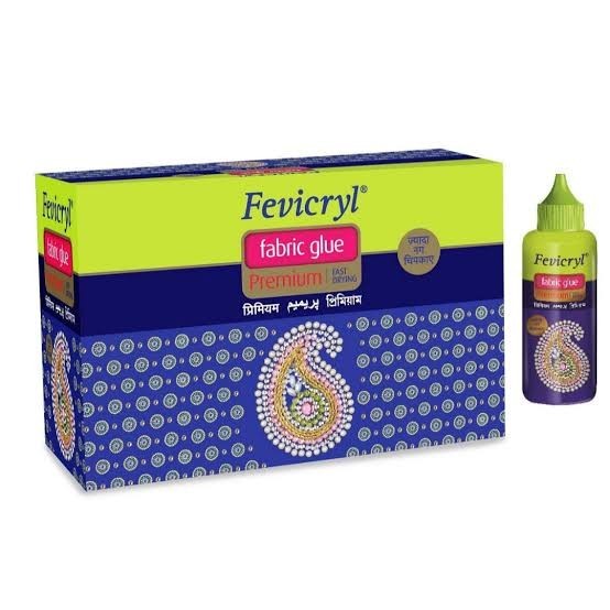Pack Of 10 Pidilite Premium Fevicryl Fabric clear glue 80ml Fast drying