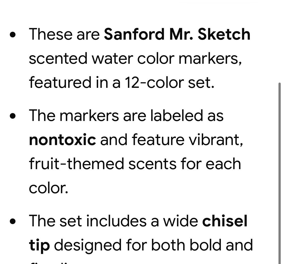 Vintage 1998 Mr. Sketch Scented Watercolor Markers Set Of 12 Non-Toxic