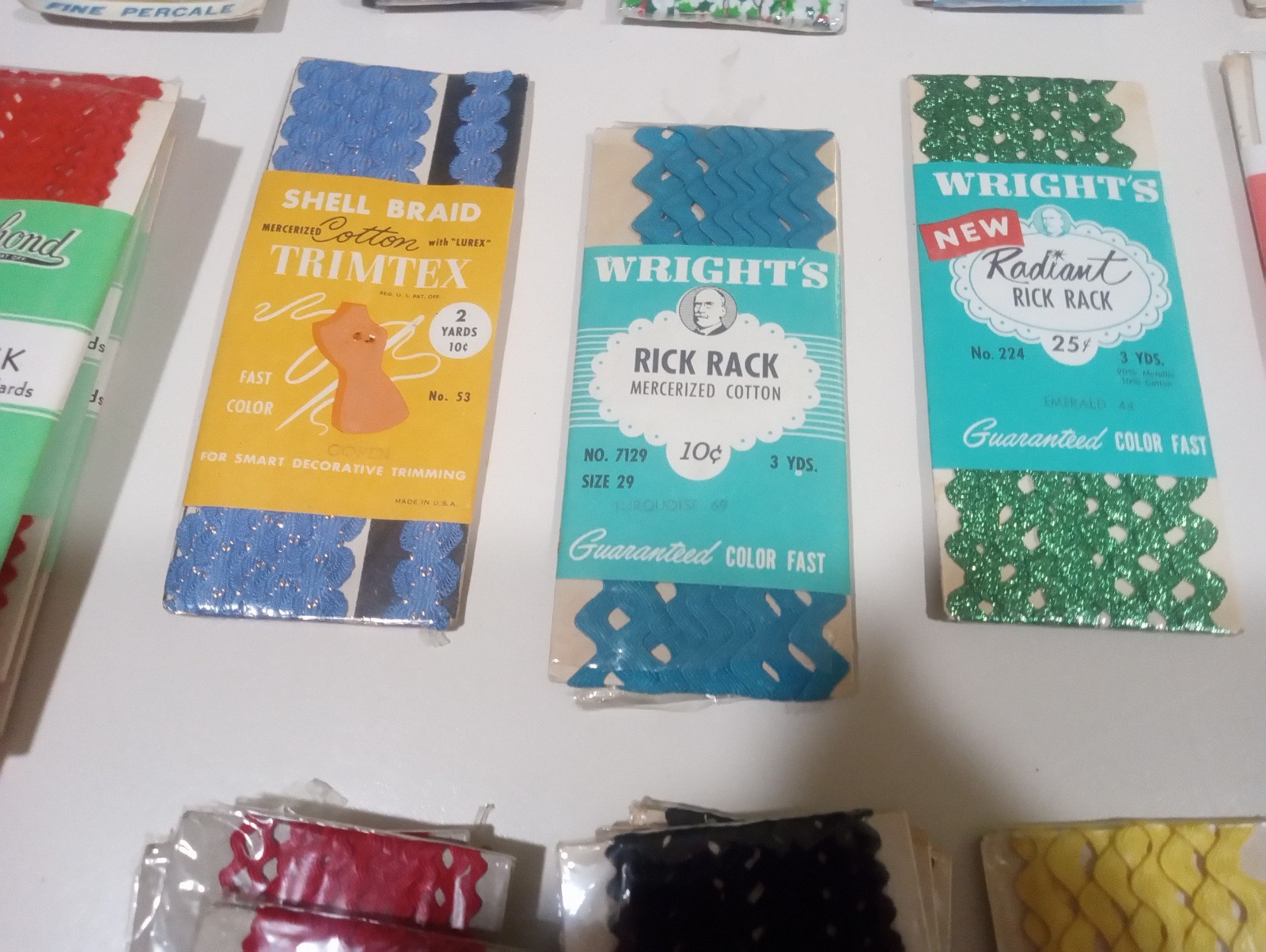 Huge lot of Double Fold Bias Tape Single Fold Rick Rack And The Like