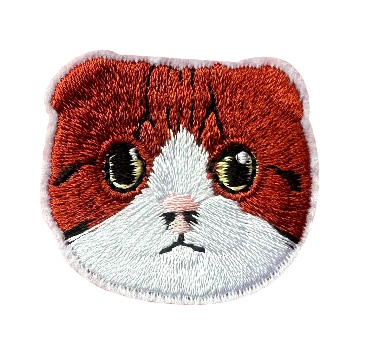 Cute Animal Face embroidered Iron-On 1+1/2 x 1+3/8 inch FREE SHIPPING