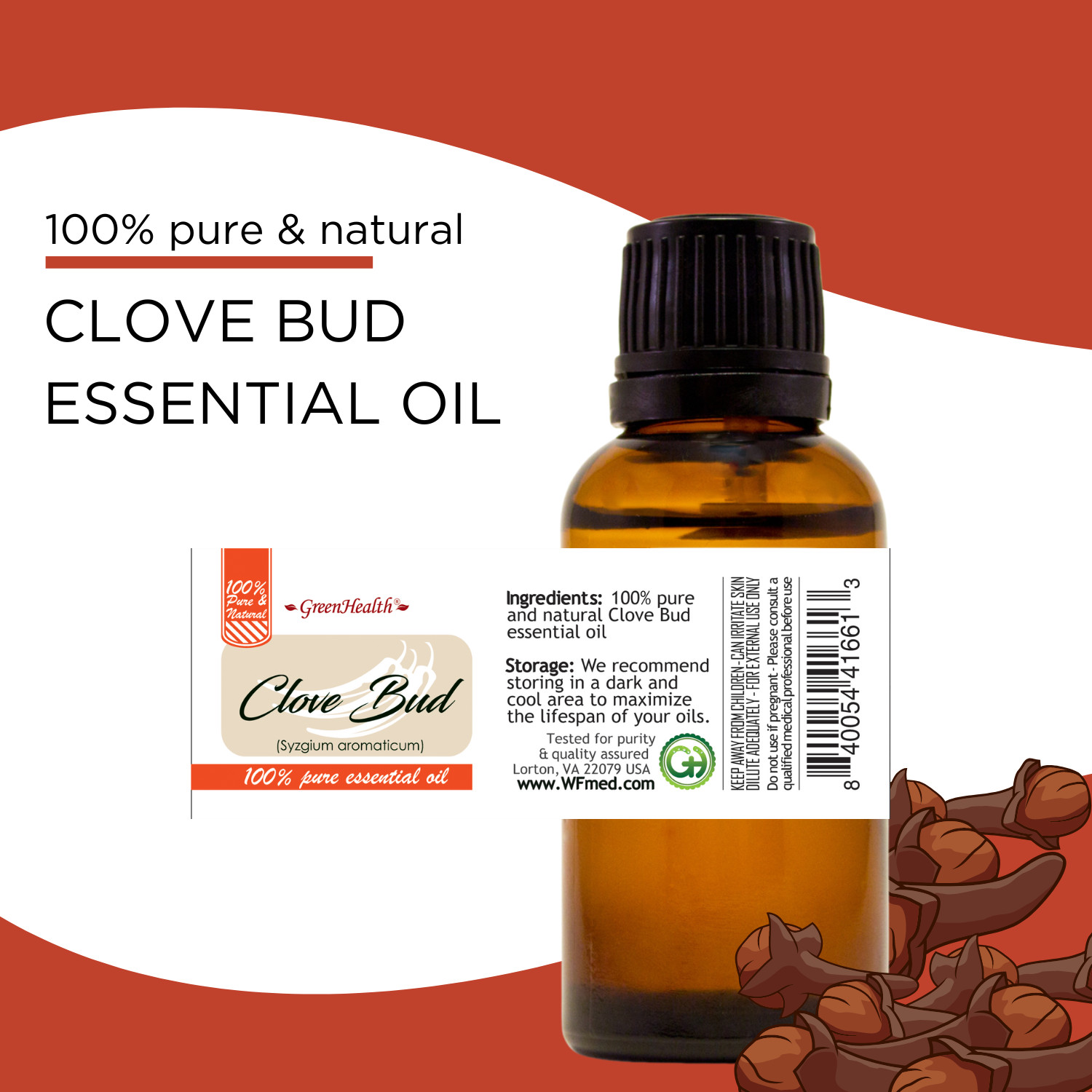 15 ml Clove Bud Essential Oil (100% Pure & Natural) – GreenHealth