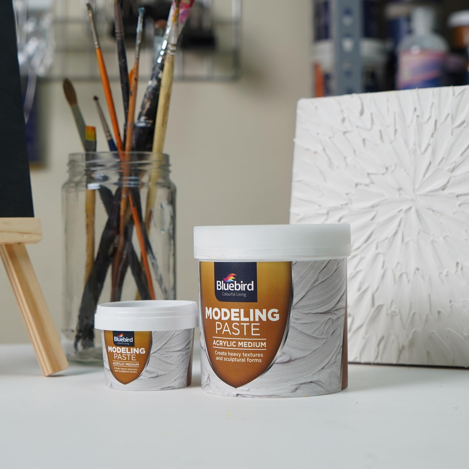 Bluebird Thick Modeling Paste White 28.2 Oz / 800gm – High 800GM, white