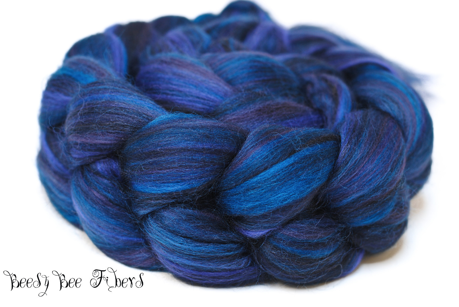 RAVEN Merino and Tussah Silk Blend Combed Top Wool Roving for Spinning, Felting