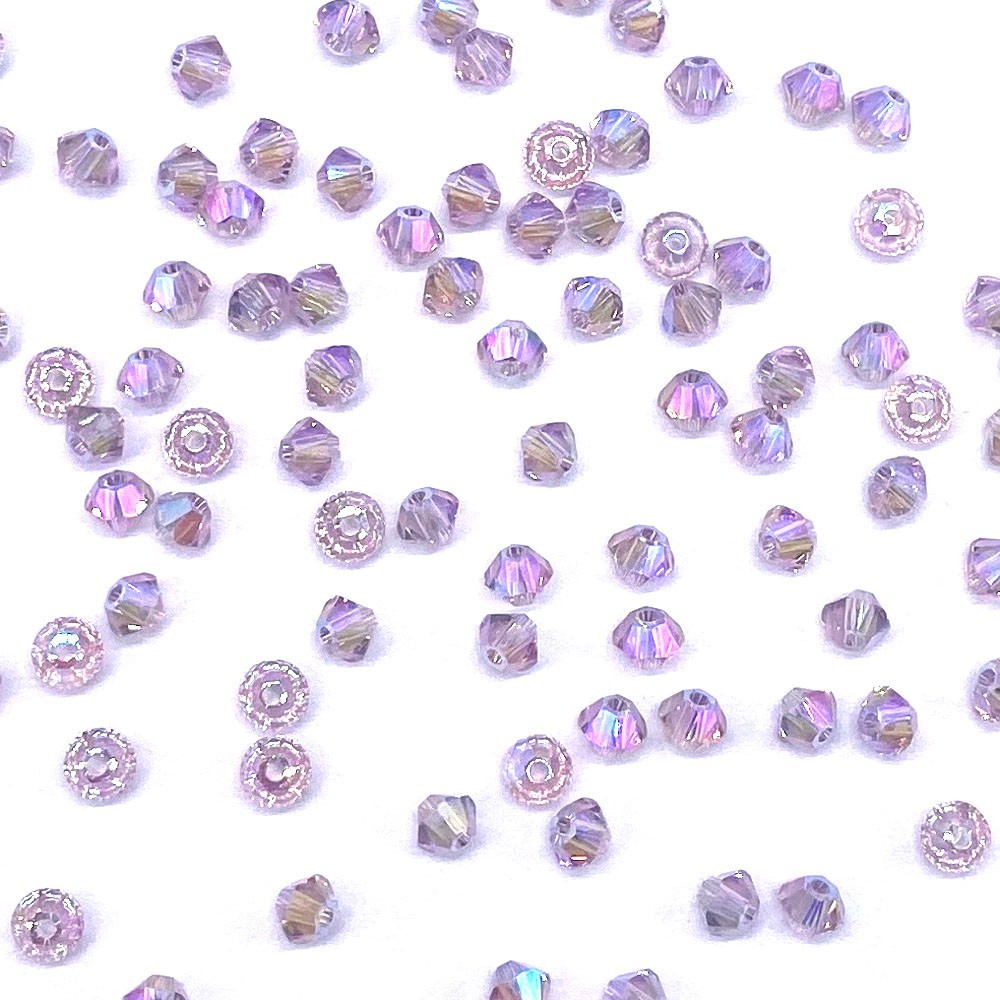 Swarovski 5328 XILION Crystal Bicone Beads Wholesale Factory Pack * AB / SHIMMER
